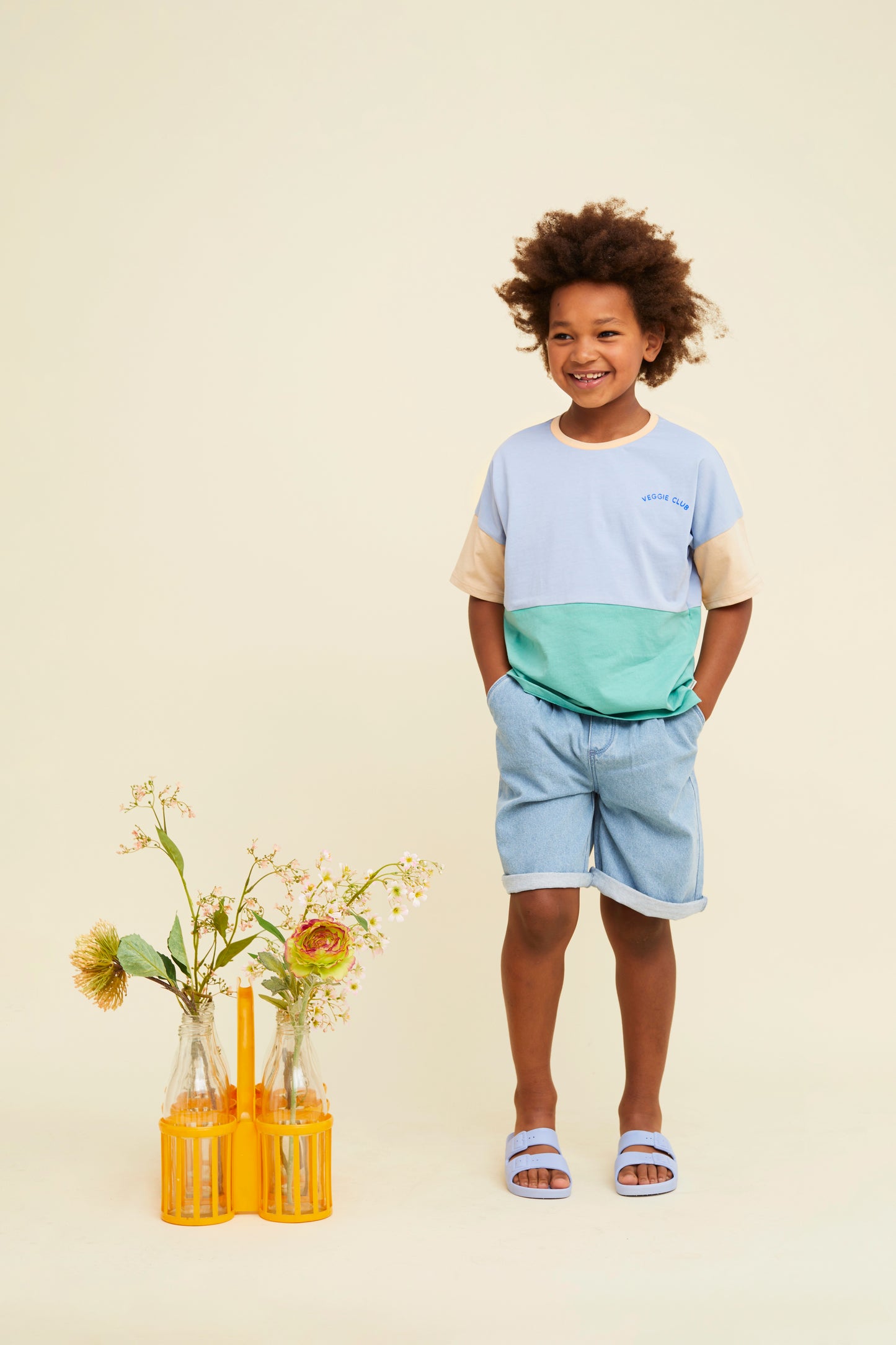T-Shirt Colourblock Misty Blue Sproet & Sprout