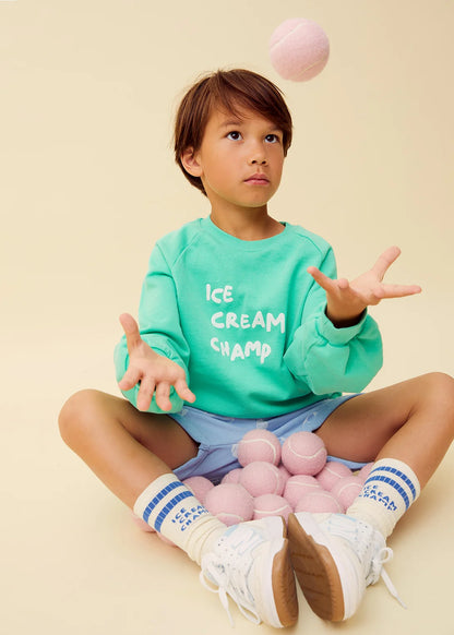 Sweatshirt Ice Cream Champ Jade Green Sproet & Sprout