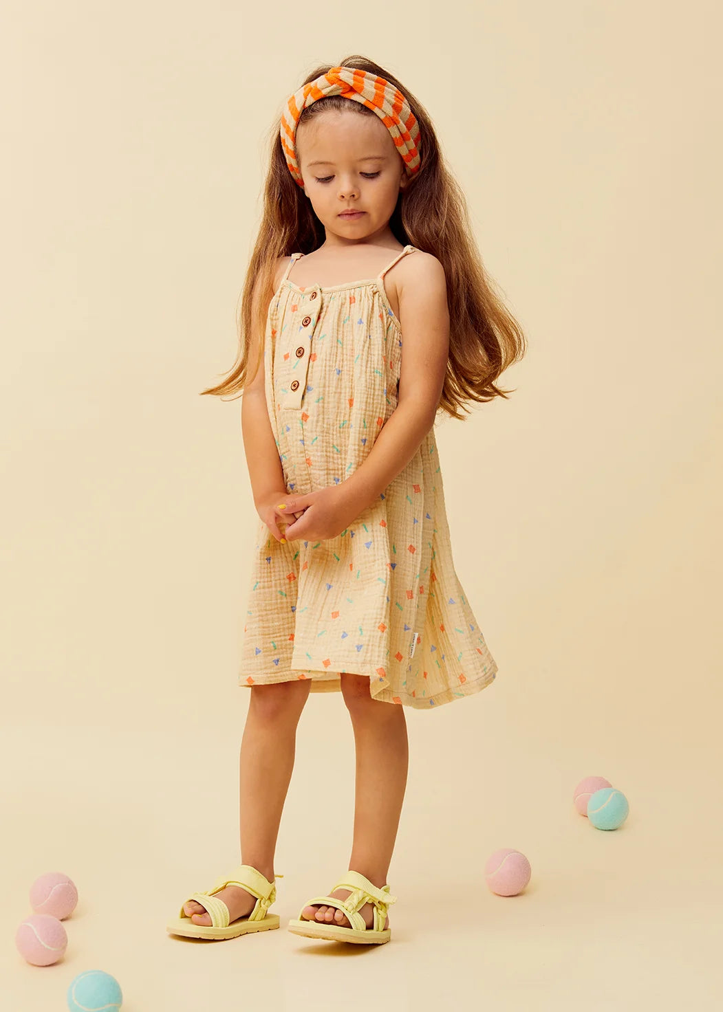 Muslin Dress Sprinkles Sesame Sproet & Sprout