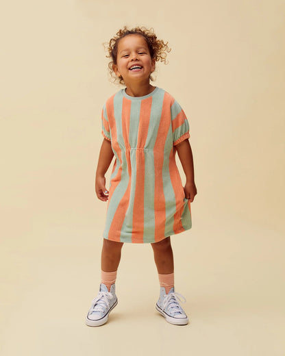Loose Dress Stripes Silt Green Sproet & Sprout