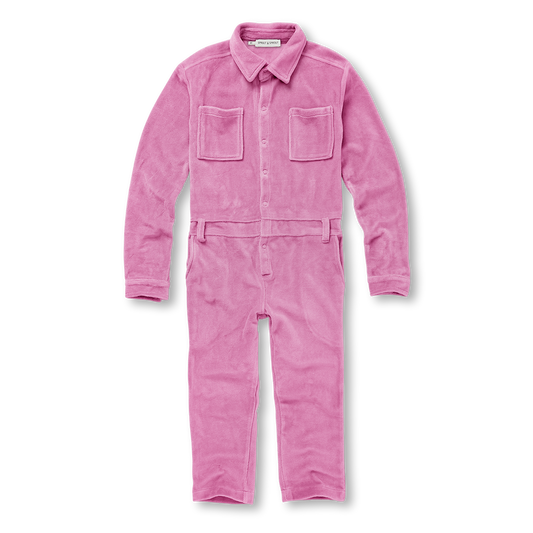 Velvet Jumpsuit Purple Pink Sproet&Sprout