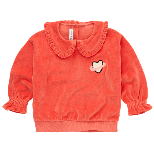 Sweatshirt Velvet Ruffle Collar Sproet & Sprout