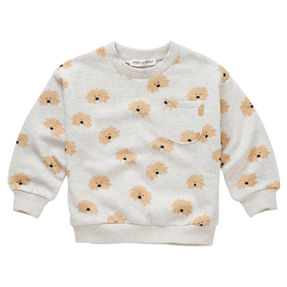 Sweatshirt Moustache Dog Sproet & Sprout