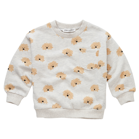 Sweatshirt Moustache Dog Sproet & Sprout