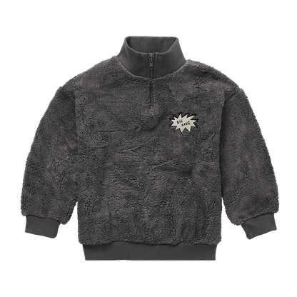 Teddy Anorak Sweatshirt Washed Black Sproet & Sprout