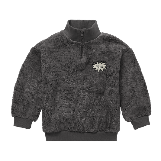 Teddy Anorak Sweatshirt Washed Black Sproet & Sprout