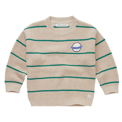 Sweater Stripes Ivory Melee Sproet & Sprout