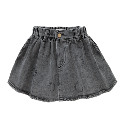 Denim Skirt Sproet print Washed Black Sproet & Sprout