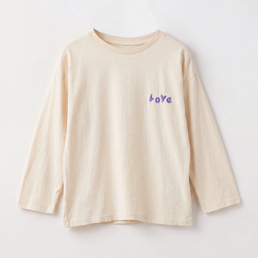 Longsleeve  Love Embroidery Cream Lötiekids