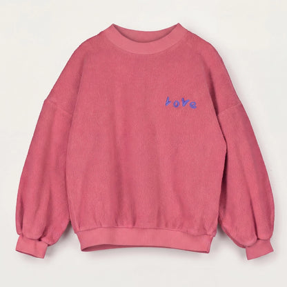Teddy Sweater Love Embroidery Pink Lemonade Lötiekids