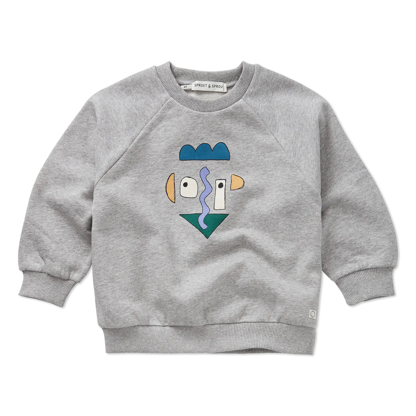 Sweatshirt Raglan Self Portrait Grey Melee Sproet & Sprout