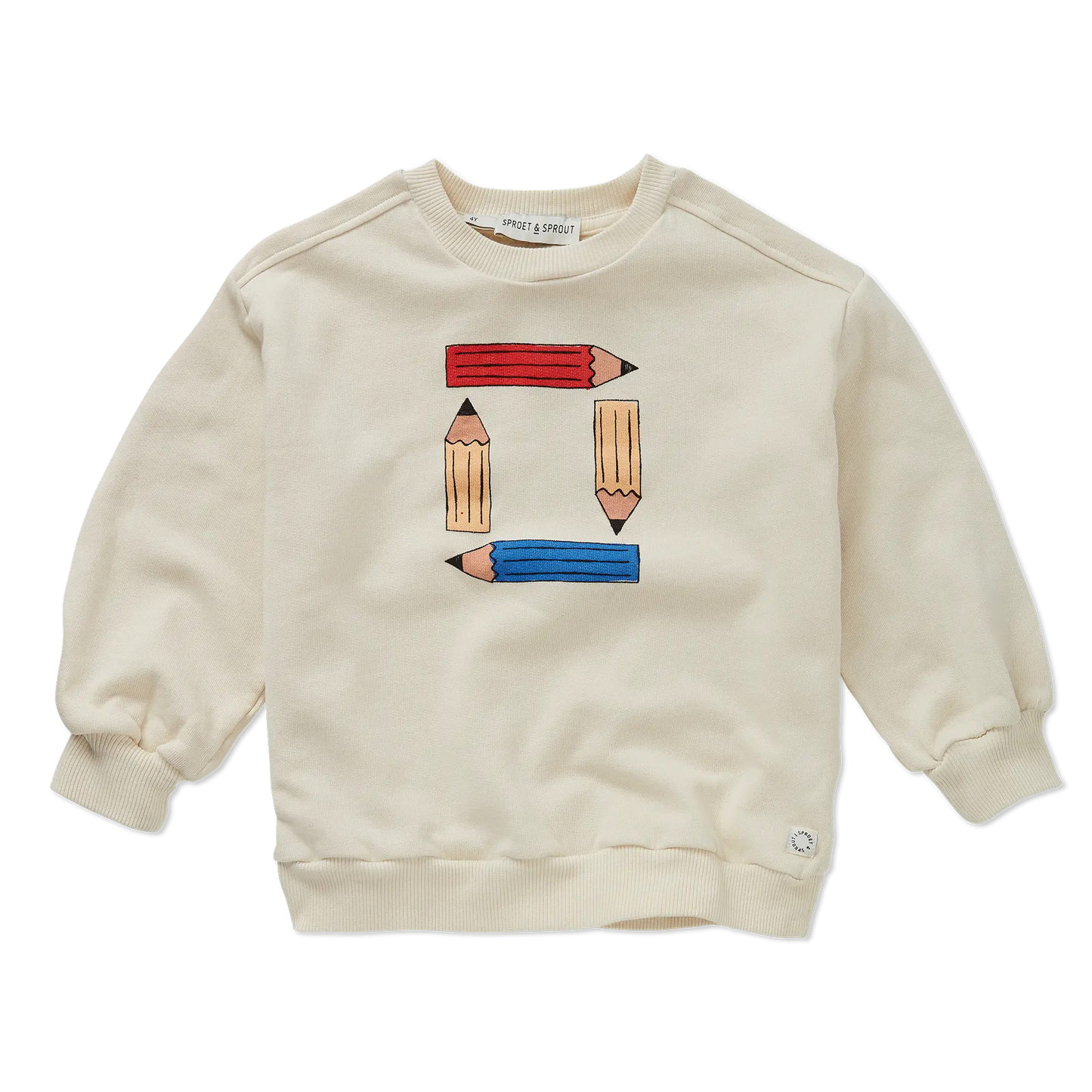 Sweatshirt Pencils Ivory Sproet & Sprout