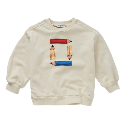 Sweatshirt Pencils Ivory Sproet & Sprout