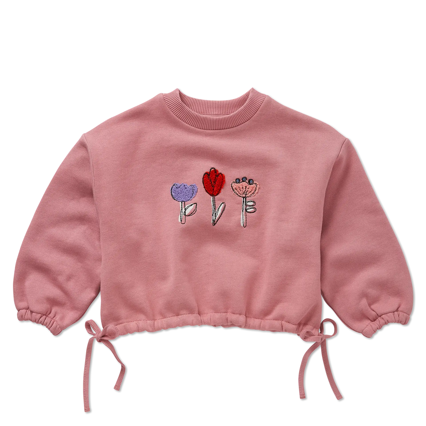 Boxy Sweatshirt Girls Bows Painters Blush Sproet & Sprout