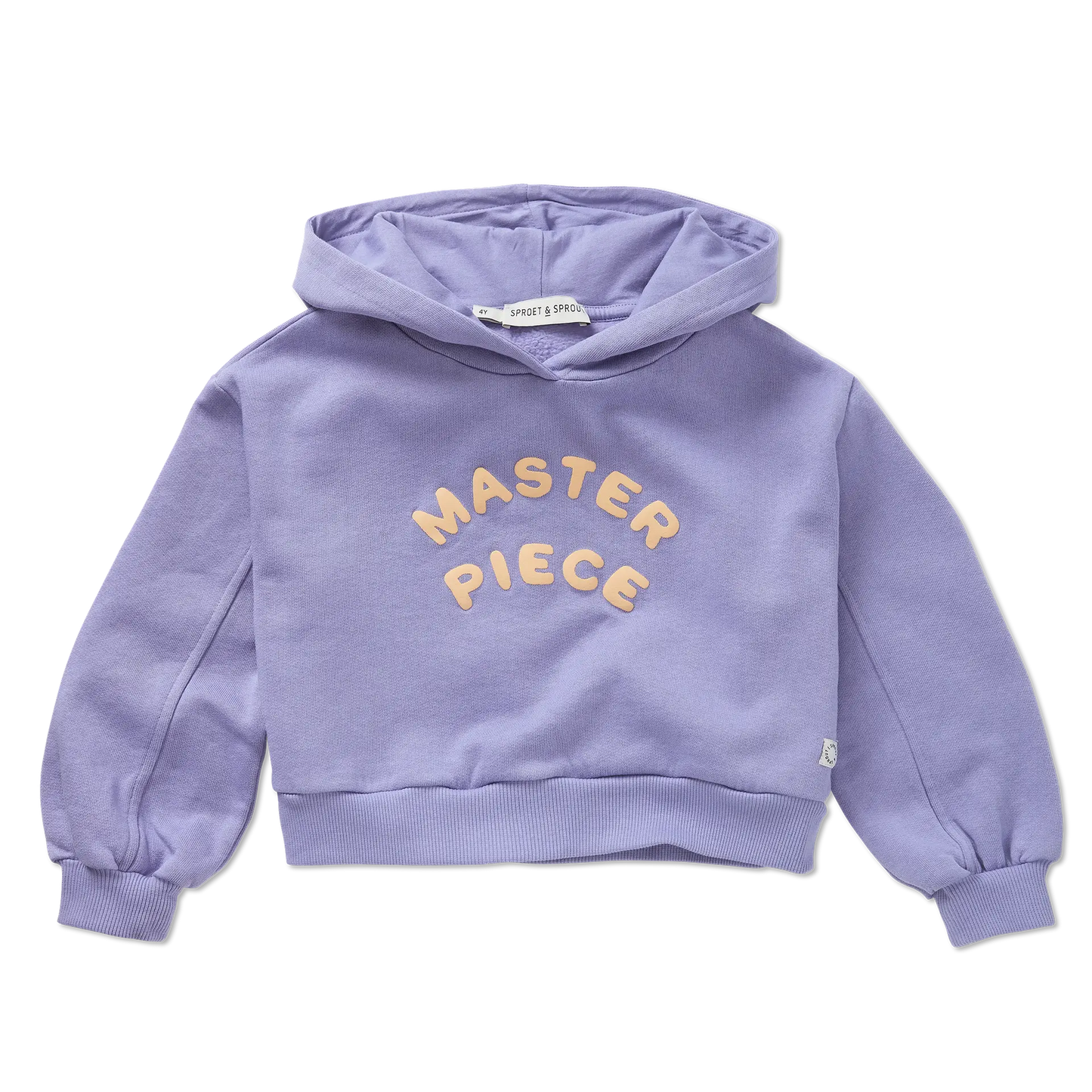 Boxy Hooded Sweatshirt Crayon Cloud Sproet & Sprout