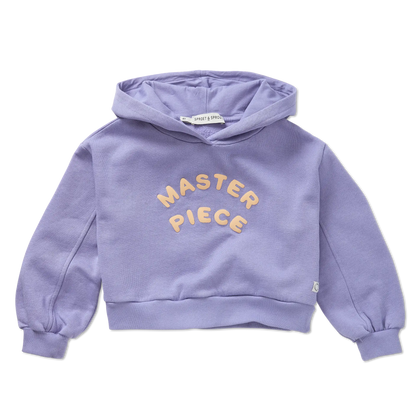 Boxy Hooded Sweatshirt Crayon Cloud Sproet & Sprout