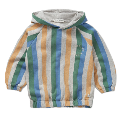 Sweatshirt Hoody Stripes Grey Melee Sproet & Sprout