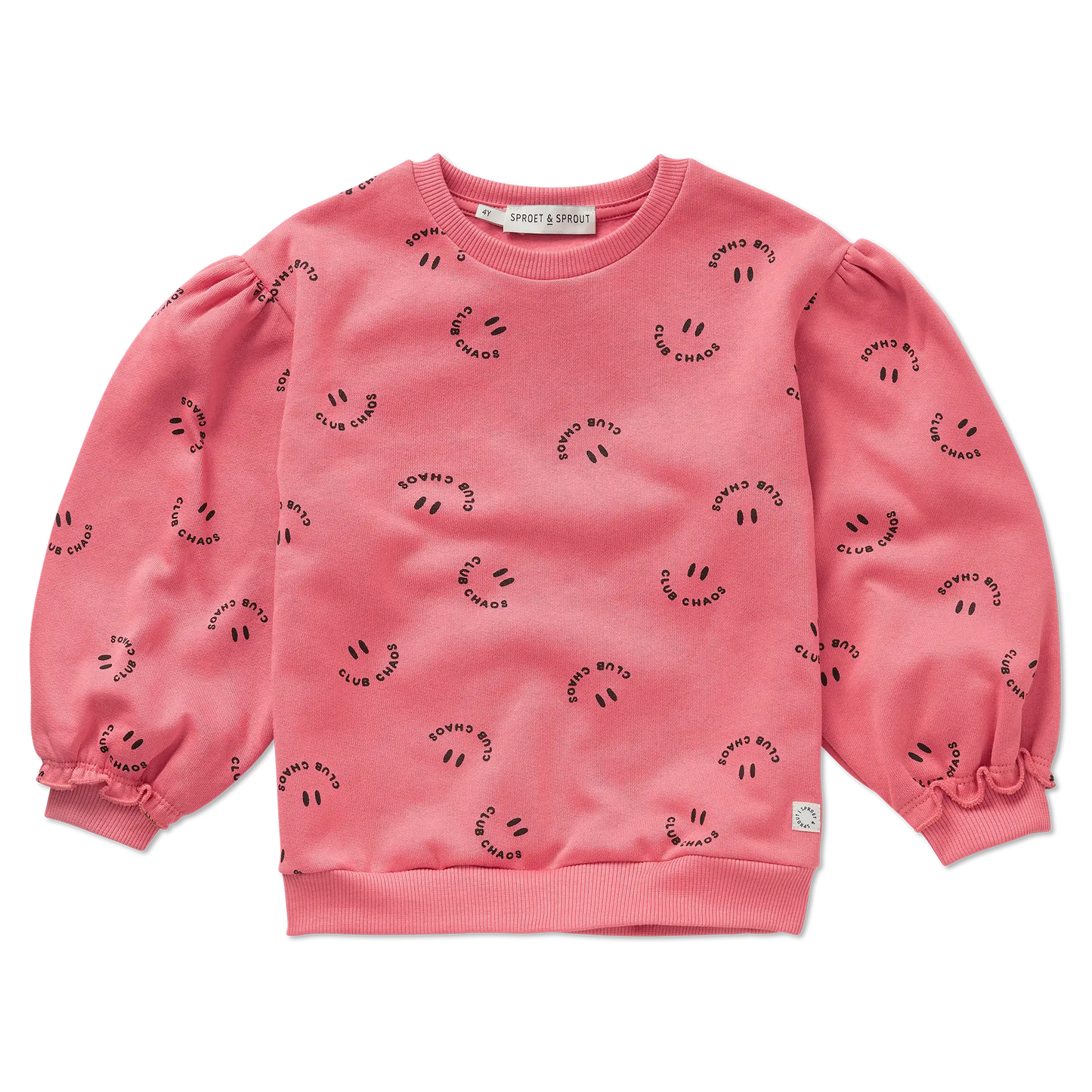 Sweatshirt Club Chaos Print Pink Bloom Sproet & Sprout