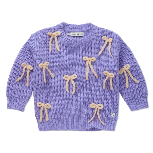 Sweater Bows Crayon Cloud Sproet & Sprout