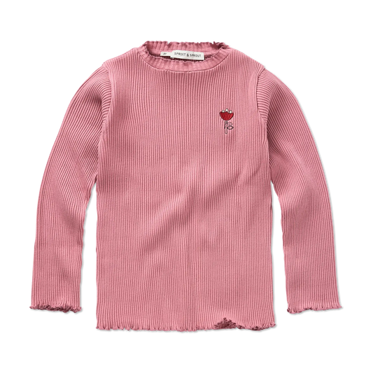 T-Shirt Turtleneck Tullip Painters Blush Sproet & Sprout