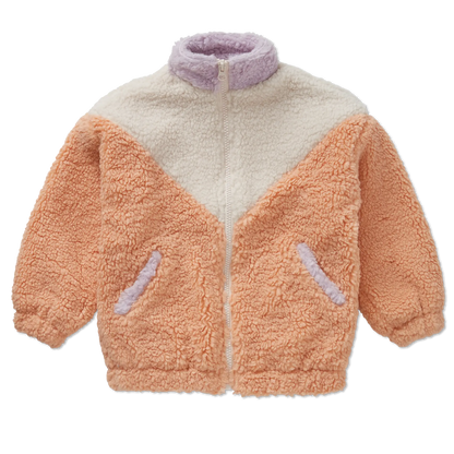 Teddy Jacket Colourblock Sand Sproet & Sprout