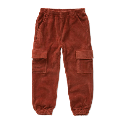 Velvet Rib Cargo Pants Red Garnet Sproet & Sprout