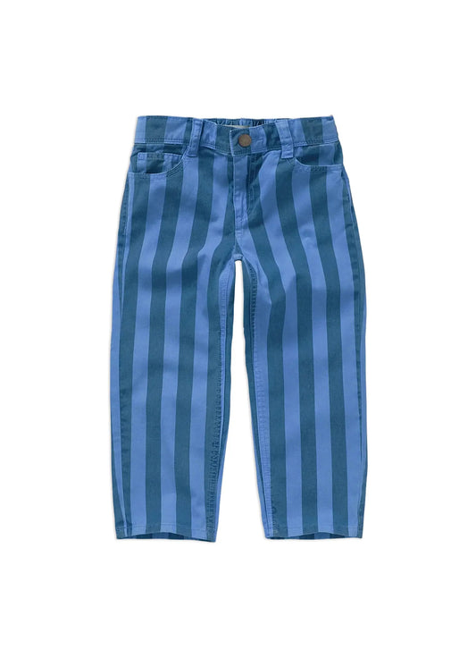 Straight Denim Pants Striped Blue Sproet & Sprout