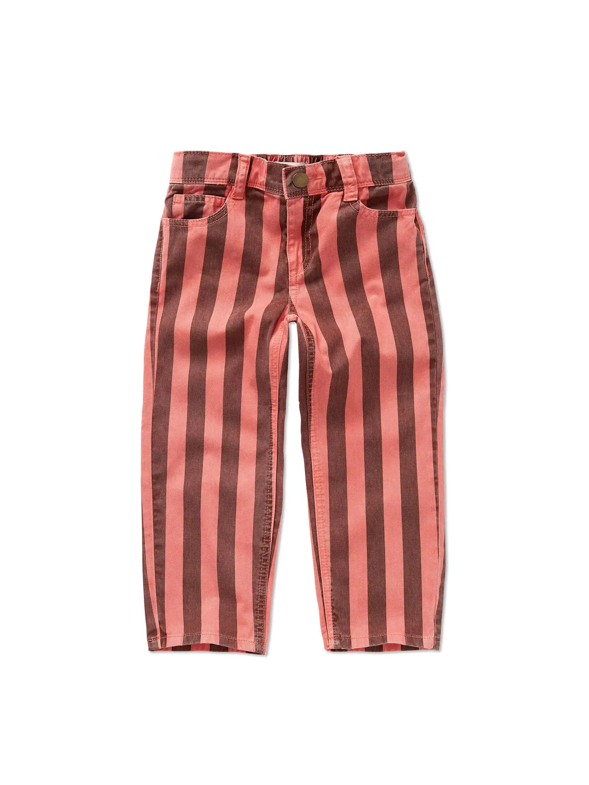 Straight Denim Pants Striped Red Sproet & Sprout