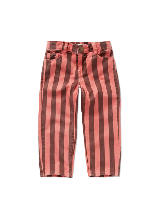 Straight Denim Pants Striped Red Sproet & Sprout