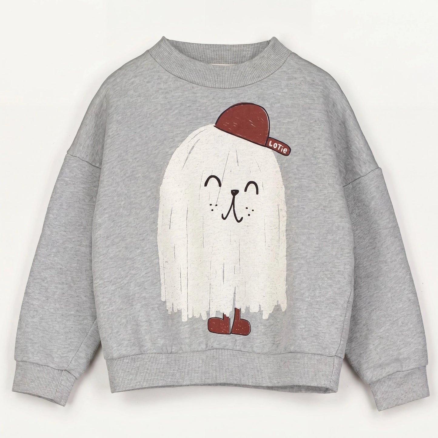 Sweater Good Monster Medium Grey Melange Lötiekids