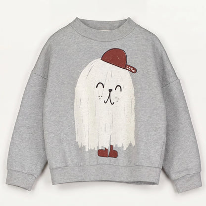 Sweater Good Monster Medium Grey Melange Lötiekids
