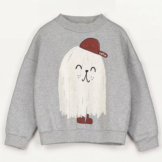 Sweater Good Monster Medium Grey Melange Lötiekids