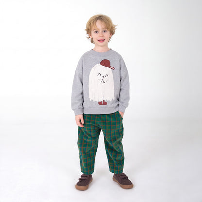 Sweater Good Monster Medium Grey Melange Lötiekids