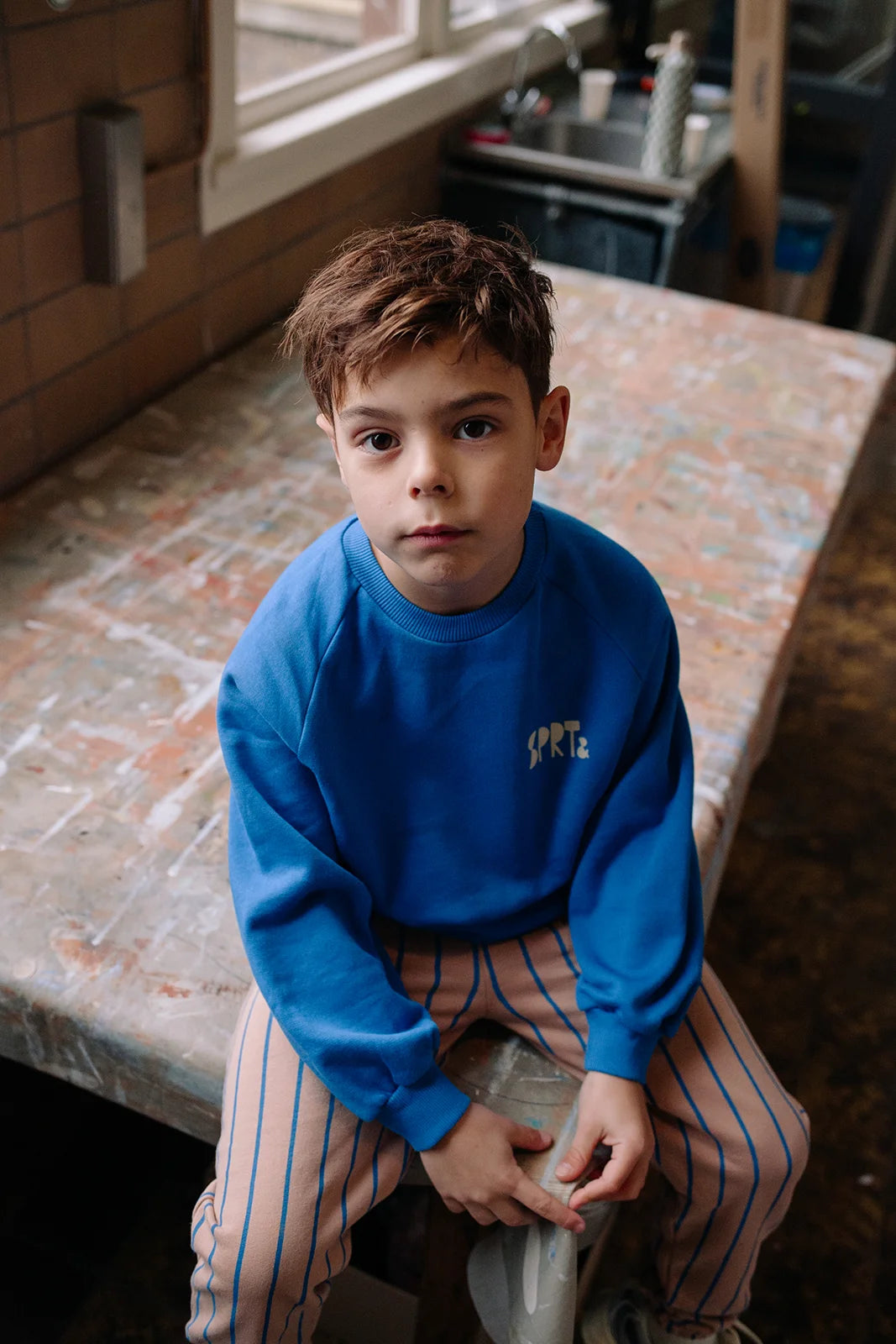 Sweatshirt Logo Blue Blueprint Sproet & Sprout