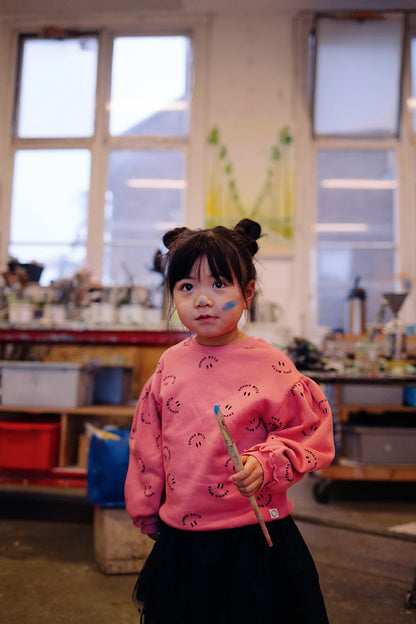 Sweatshirt Club Chaos Print Pink Bloom Sproet & Sprout
