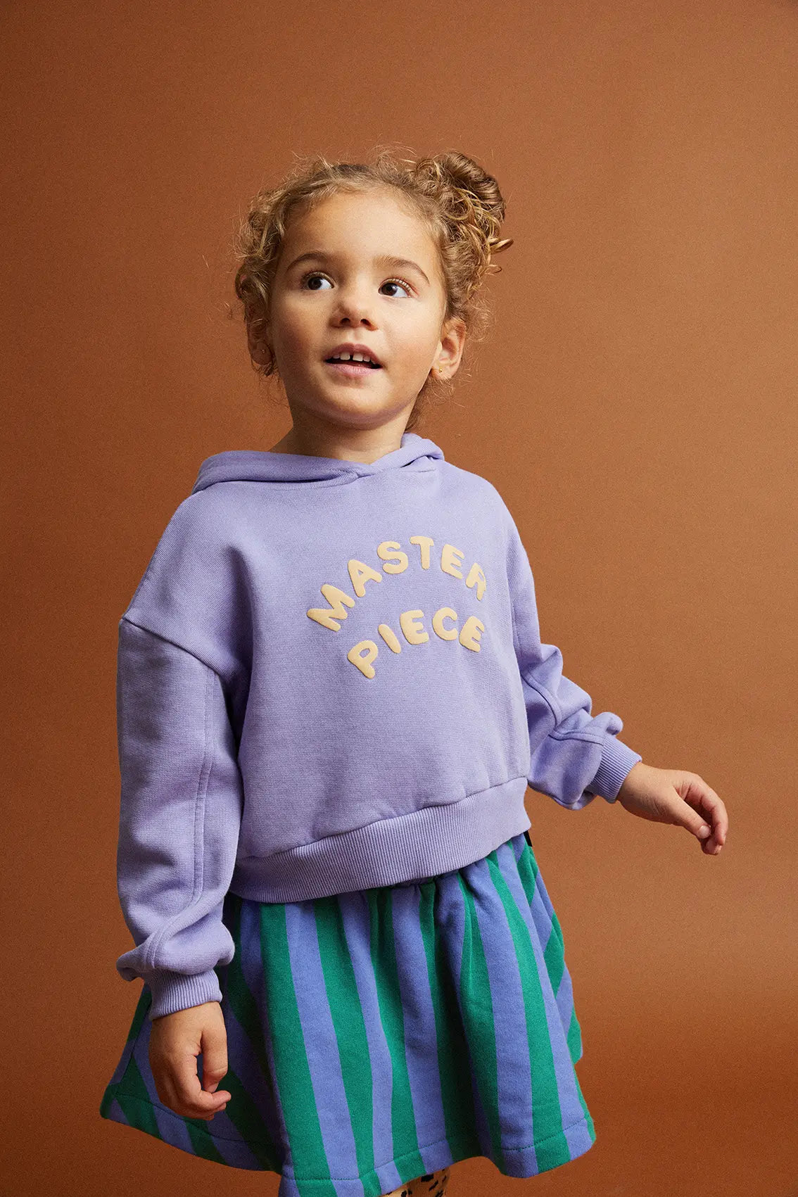 Boxy Hooded Sweatshirt Crayon Cloud Sproet & Sprout