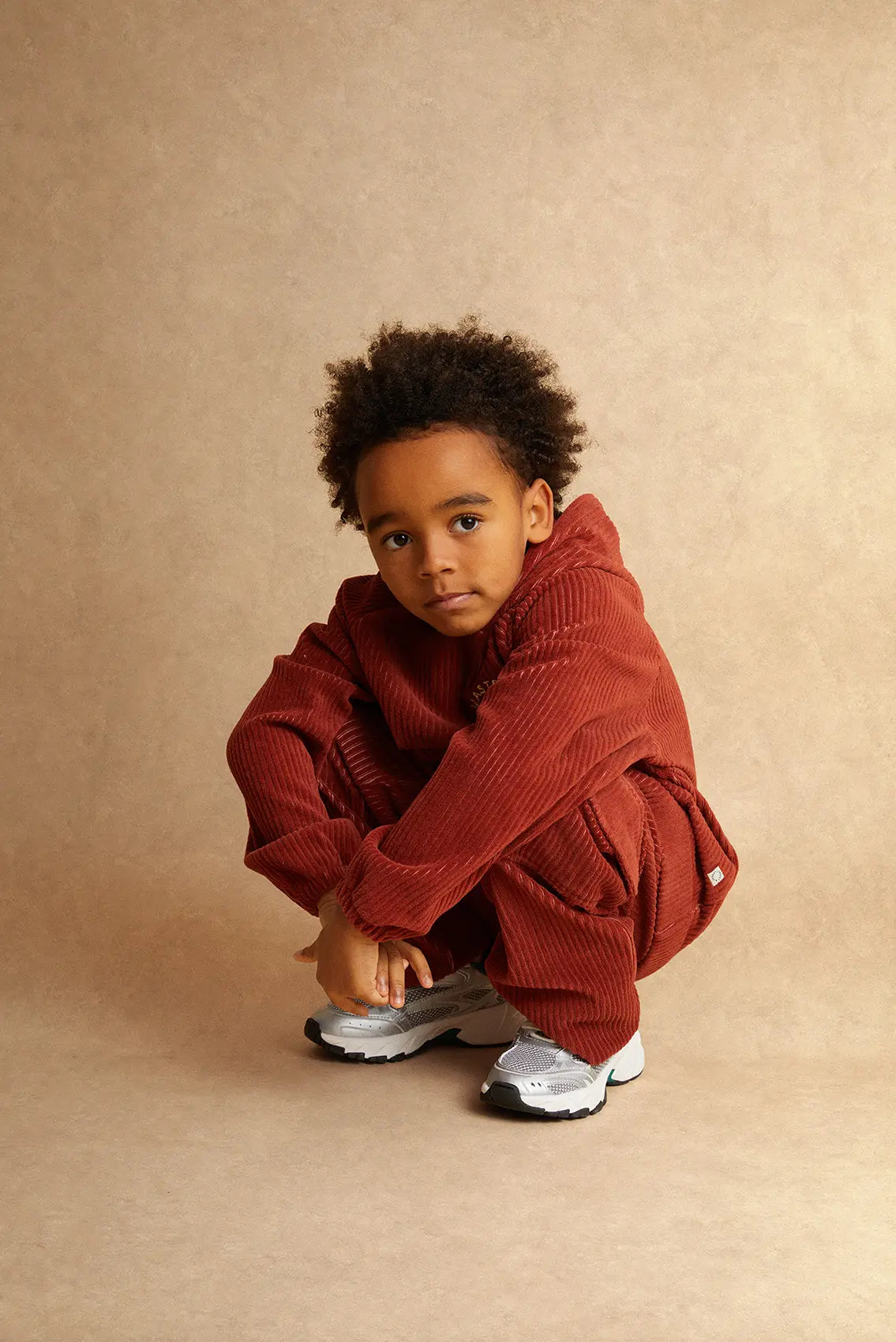 Velvet Rib Cargo Pants Red Garnet Sproet & Sprout