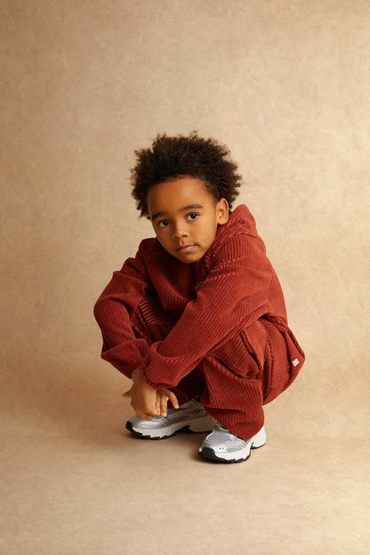 Velvet Rib Cargo Pants Red Garnet Sproet & Sprout