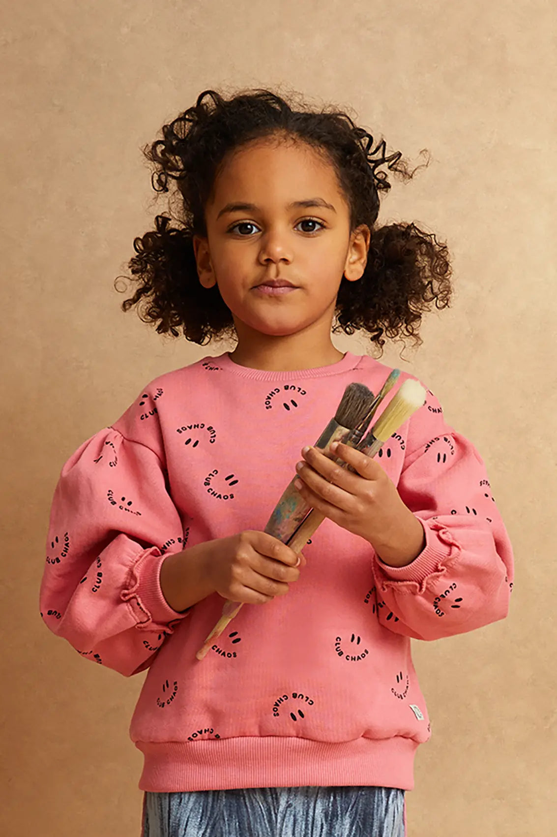 Sweatshirt Club Chaos Print Pink Bloom Sproet & Sprout