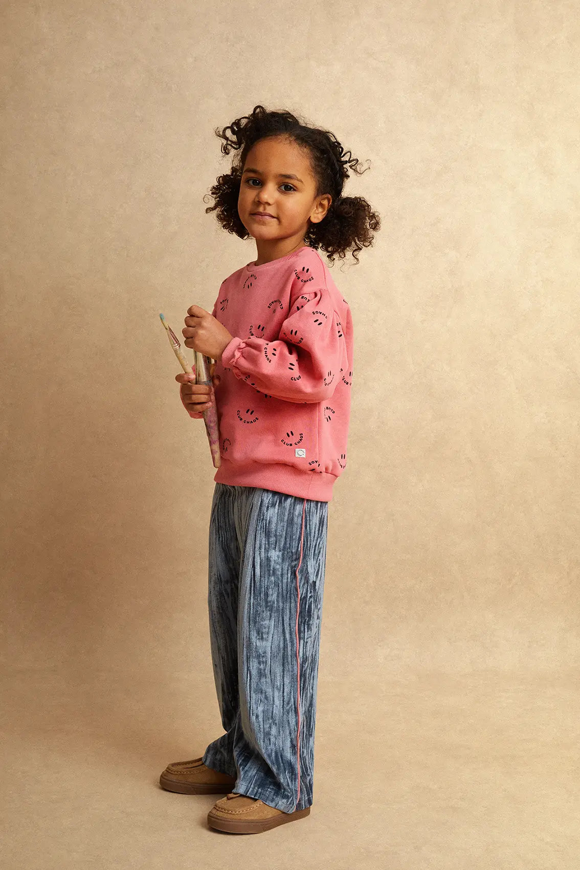 Sweatshirt Club Chaos Print Pink Bloom Sproet & Sprout