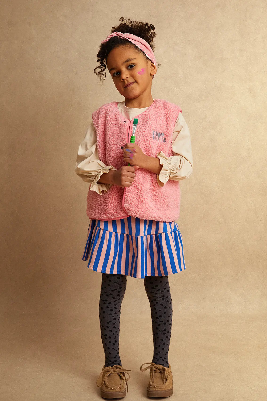 Loose Teddy Gilet Bloom Sproet & Sprout