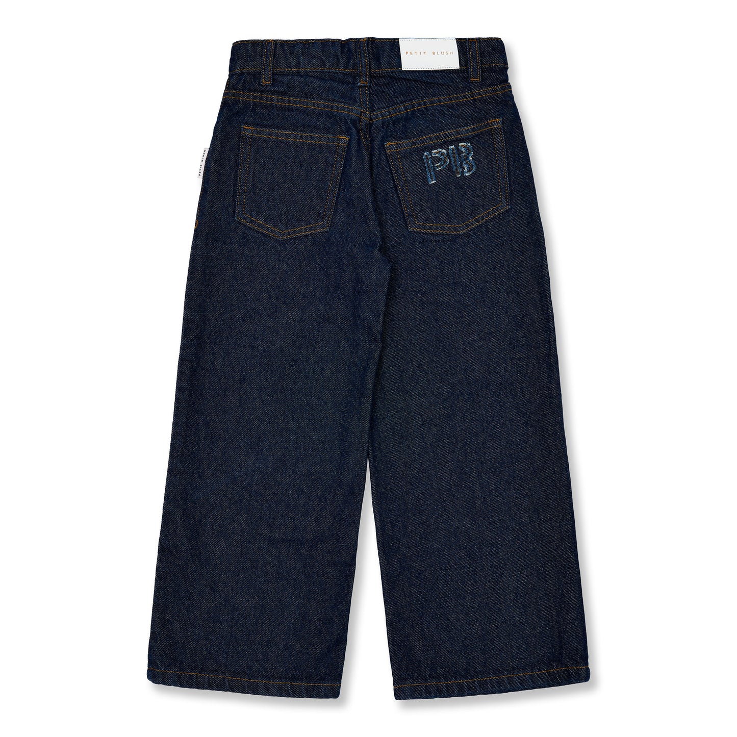 Wide Leg Jeans Dark Blue Petit Blush