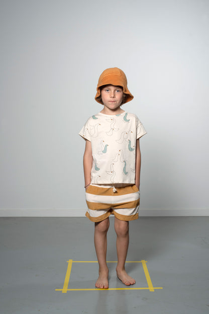 Shorts Stripes Mustard Yellow Babyclic