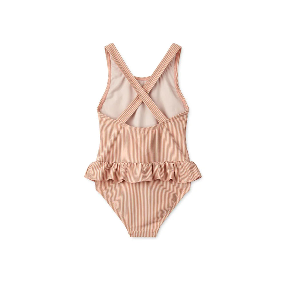 Amara Stripe Swimsuit Stripe Tuscany Rose/Sandy Liewood