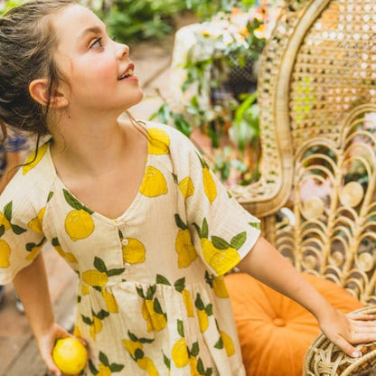 Dress with 3 Buttons Lemon CarlijnQ