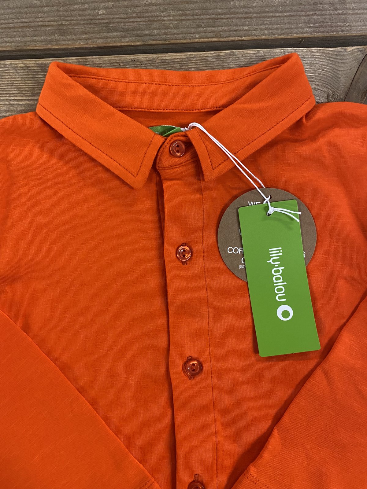 Lucas Shirt Tangerine Red Lily Balou