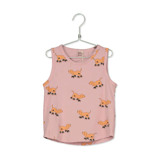 Tanktop Dogs Pink Lötiekids