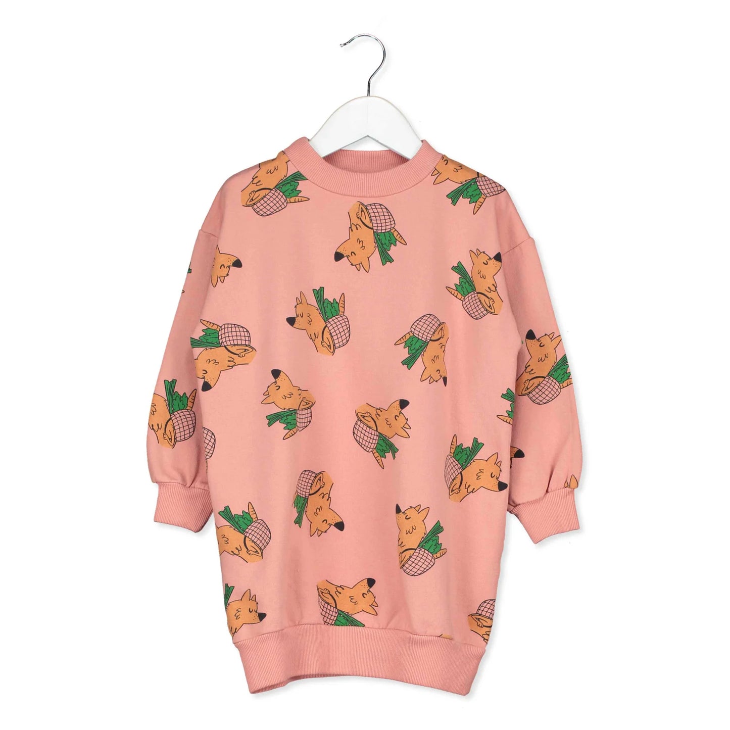 Long Sweatdress Wolfs Rose Lötiekids