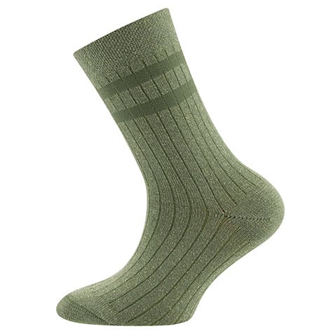 Kousen Ribbed/Glitter Oliv Ewers