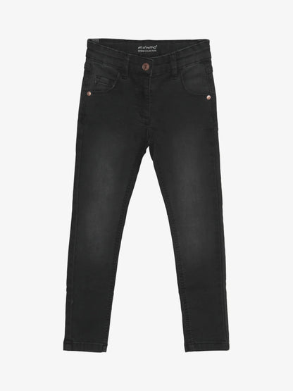 Jeans Girl Stretch Slim Fit Grey Black Minymo